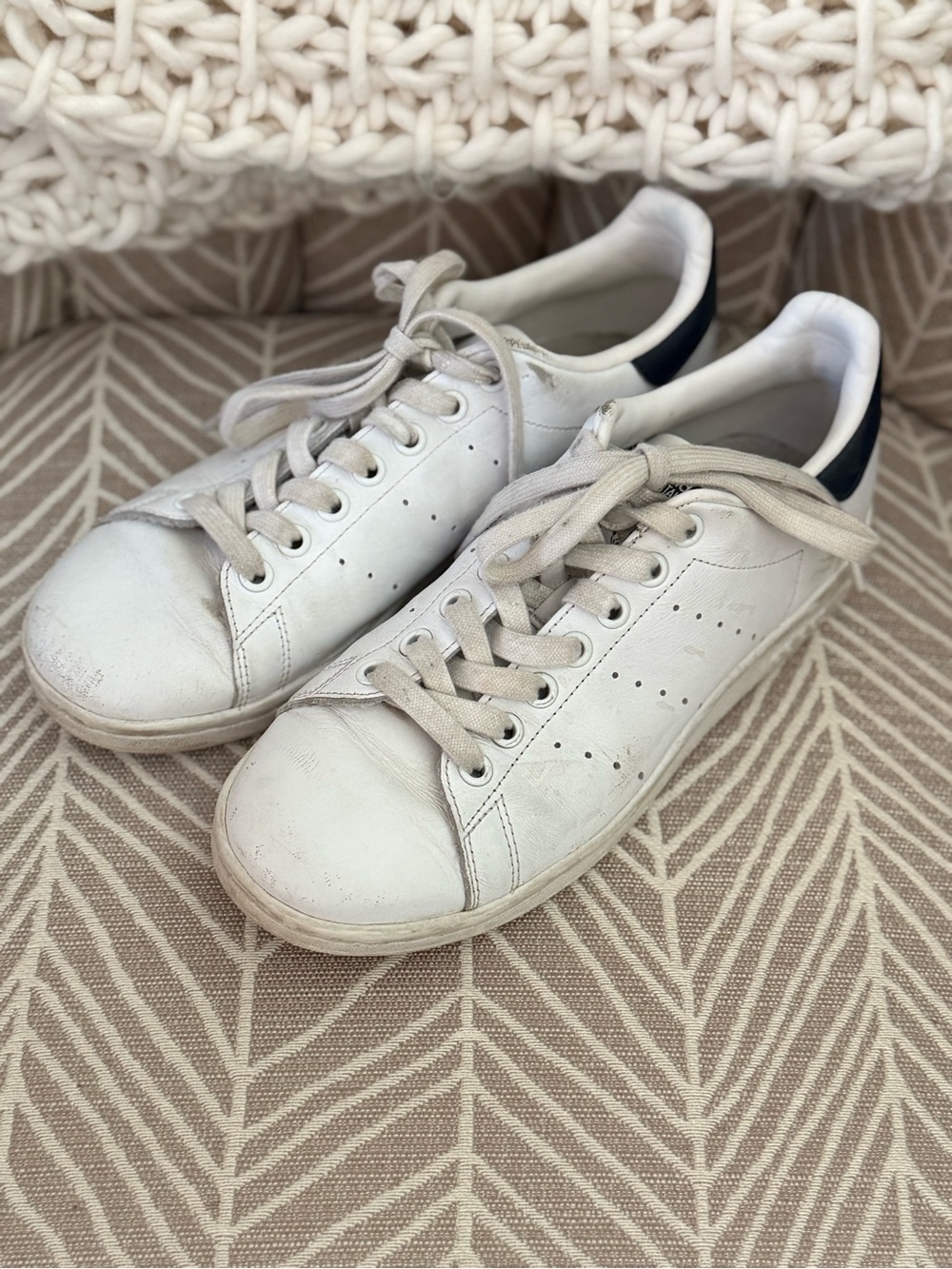 Adidas Stan Smith White Leather Tennis Shoes
